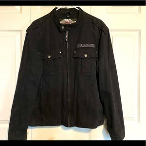 Harley Davidson Motorcycles Black Jacket No Liner. Size L